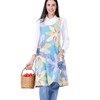 OCXMME OCXXMME Adjustable Easeful Cross Back Aprons for Women Floral