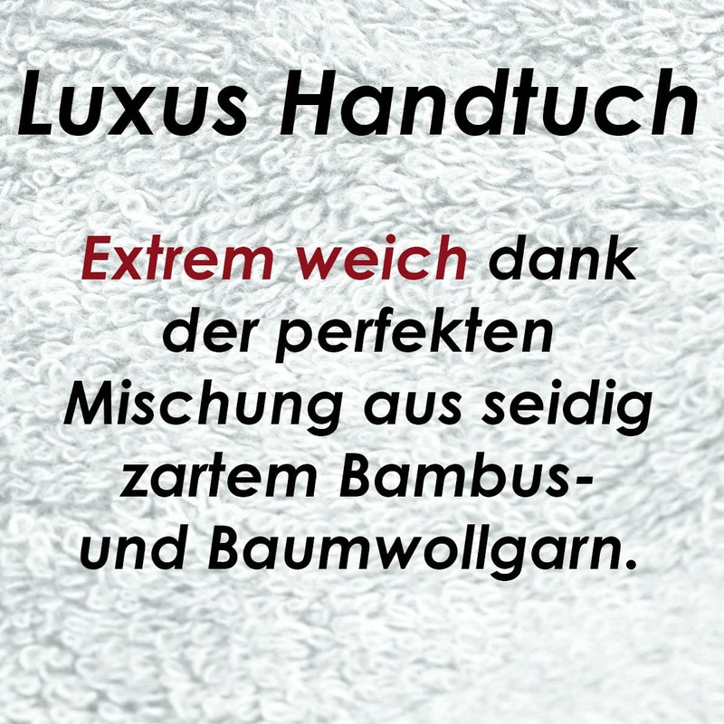 gigando Bamboo Luxury Towel (50 x 100 cm) Made of