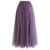 CHICWISH Women's Purple Layered Mesh Ballet Prom Party Tulle Tutu