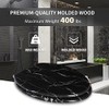 Angel Shield Marble Toilet Seat Durable Molded Wood with Quiet