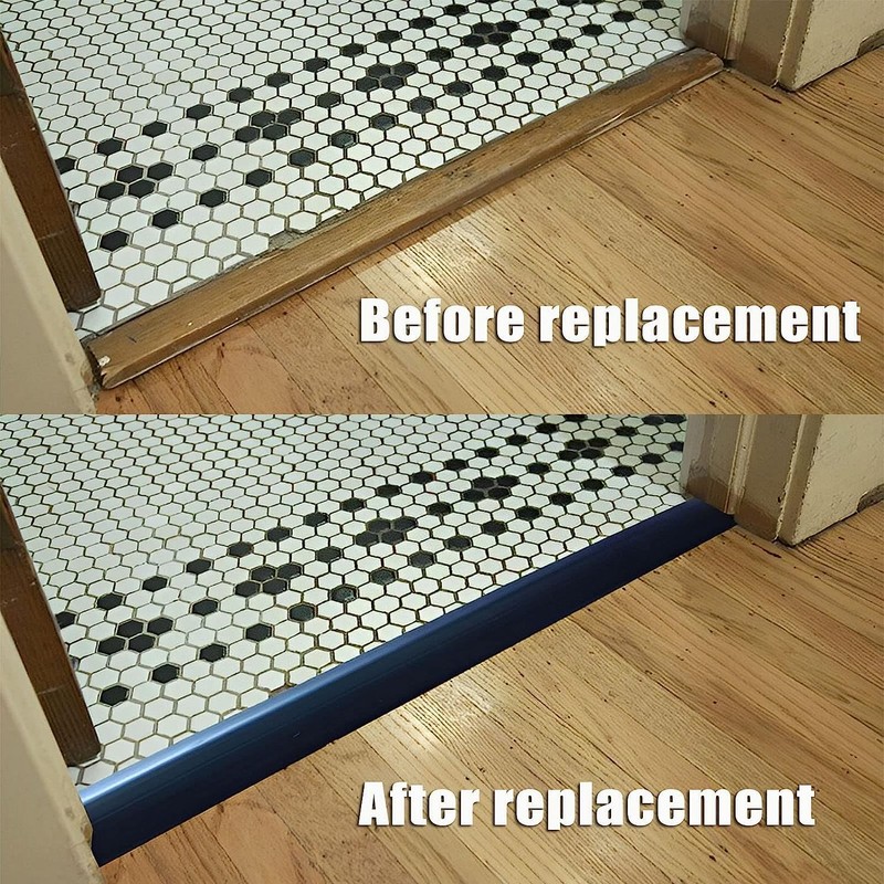 Floor-Transition-Strip-Door-Threshold-Ramp 36 inch, Threshold 3/4~4/5 in, Thresholds Ramps for Doorways,