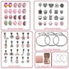 Charm Bracelet Making Kit for Girls with Jewelry Box, 68Pcs