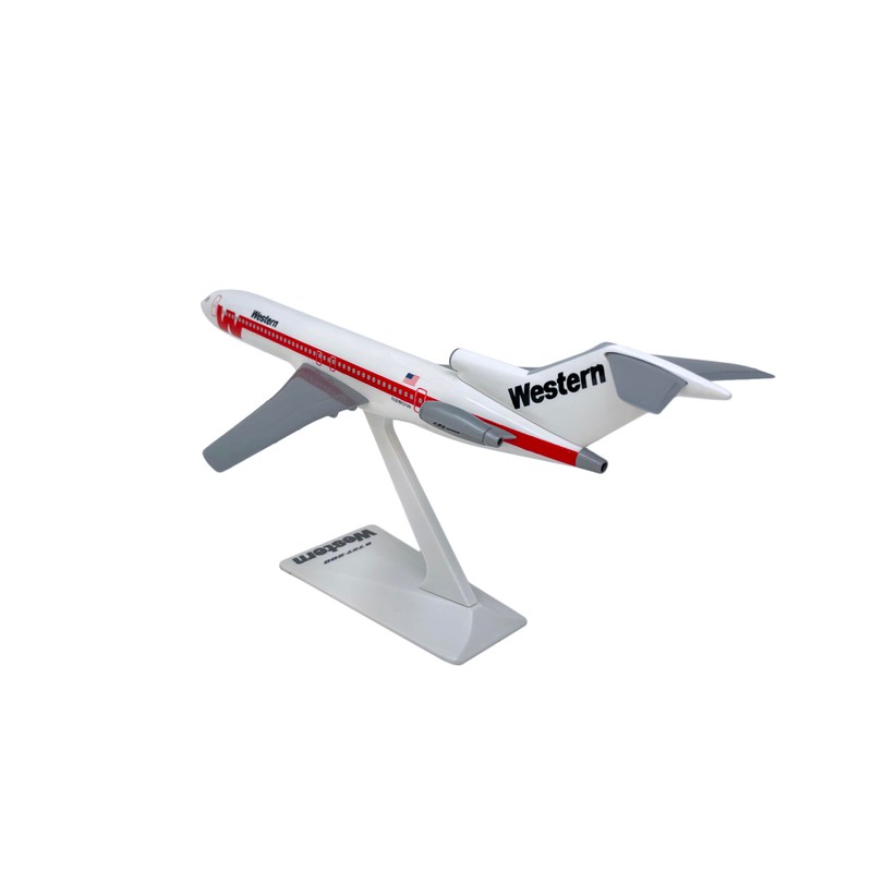 Western 727-200 Airplane Miniature Model Plastic Snap-Fit 1:200 Part# ABO-72720H-015
