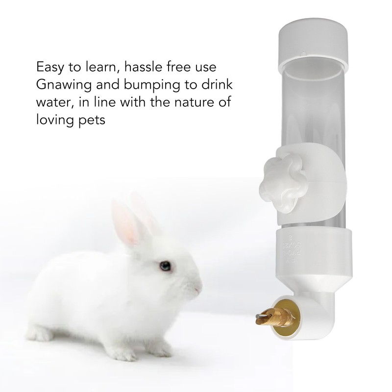 Small Animal Water Bottle Large Capacity Leakproof Transparent Rabbit Water