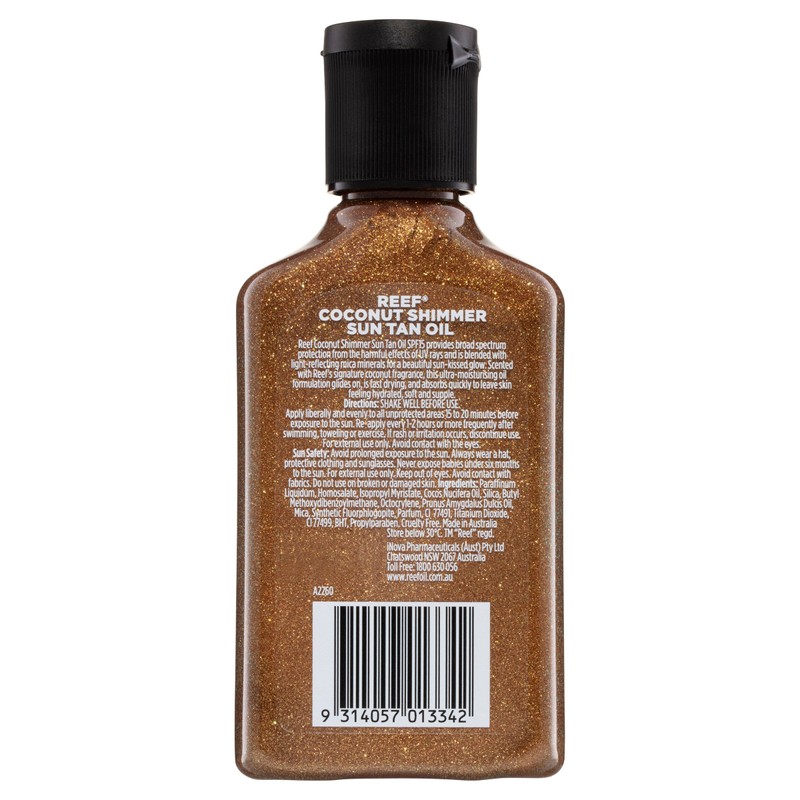 Reef Coconut Shimmer Oil Bronze Glow SPF15 125ml