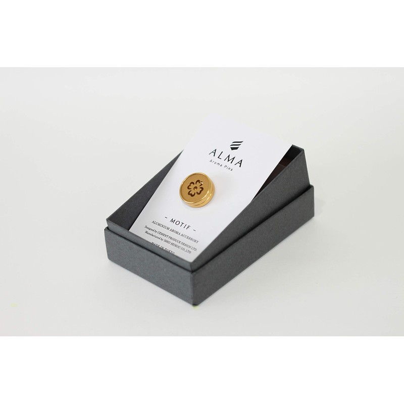 ALMA Aroma Pins Motif Flower Gold