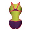 ARENA Women's Standard One Big Logo Swimsuit, Plum/Bright Coral