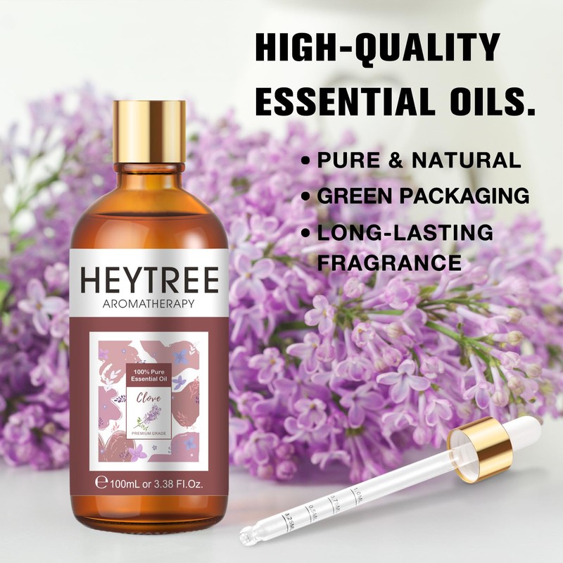 HEYTREE Clove Essential Oil 100 ml for Oral Hygiene &