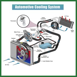 Motoforti Engine Coolant Thermostat Housing Assembly 255002E085 for Hyundai Elantra 2017-2020 Long-lasting