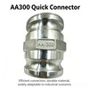 AA300 Aluminum Type AA Camlock Fitting Spool Adapter Replace CAM-30-AA-AL