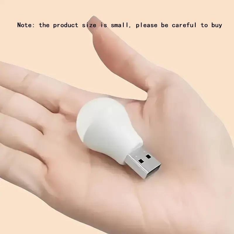 Portable Mini USB Night Light, 2 Counts USB Powered LED