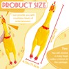 Xeehwb 22 Inch Crazy Huge Rubber Chicken,Yellow Squeeze Chicken Toys,Squeaky