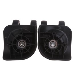 A89 GepäCkräDer Suitcase Double Row Wheels Hardware Repair Kit 360° Spinner Wheels Robust Wheel 1 Pair Black