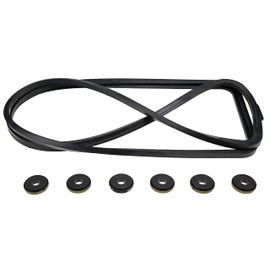 JEENDA Tappet Cover Gasket & Grommet Seals Compatible with 89-02 12V Dodge Cummins 6BT 5.9 3284623 4994848