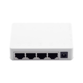 Leehitech 4 Gigabit Ports PoE Extender, 1-in-4-Out PoE Repeater, Supports IEEE802.3af/at with 1000 Mbps, Wall Mount and Desktop Design, 100M/328FT Signal Extende for IP Camera/PoE Devices