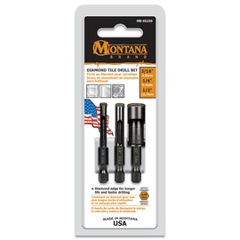 Montana Brand 3pc Diamond Drill Bit Set