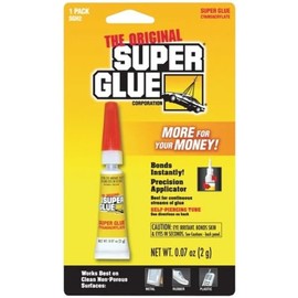 The Original SuperGlue SGH2-12 Super Glue Tube (Single Pack), Multicolor