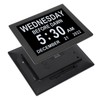 8inch Digital Day Calendar Clock Alarm Reminders Auto Dimming Large
