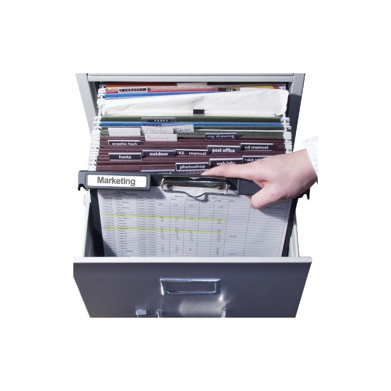OfficemateOIC Klip N - Portapapeles para archivar paisajes, color carbón