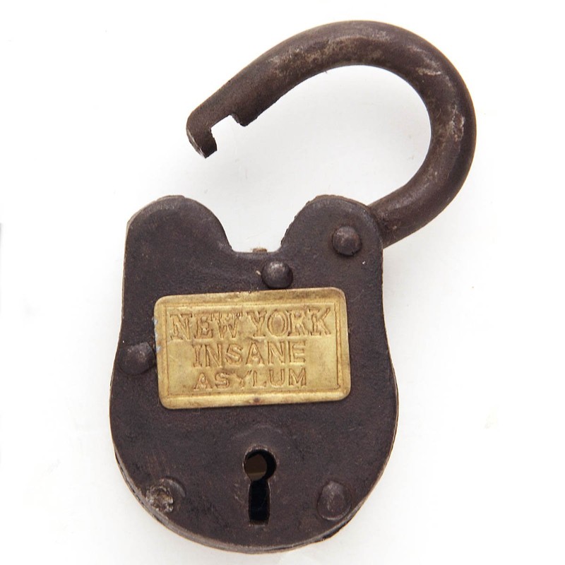 NY Insane Asylum Padlock w/Keys