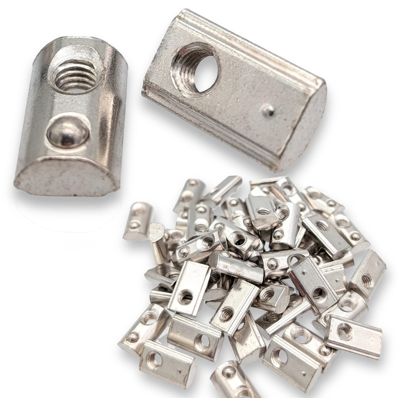 50 x M4 T-Slot Nut for 6 mm Slot 6