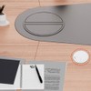 Lanjue 2PCS Desk Cable Wire Grommet, 80mm(3.15inch) White Plastic Desk