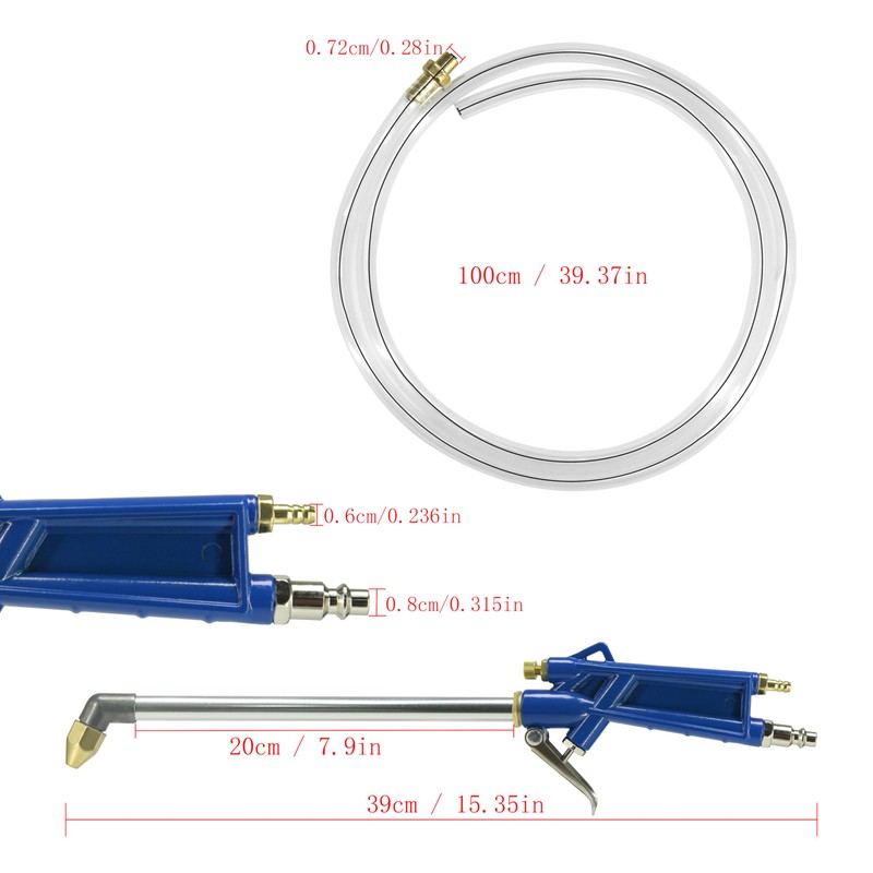 Air Blow Gun Pneumatic Engine Cleaning Gun with 40 in