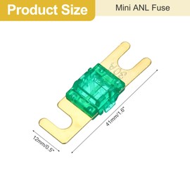 sourcing map 5 Pcs 30 A 32 V Mini ANL Fuse Replacement Electrical Protection Electronics Blade Fuse for Automotive Marine Audio Video System
