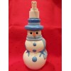 Avon Jolly Snowman Decanter Soap or Lotion Dispenser 7.5" New