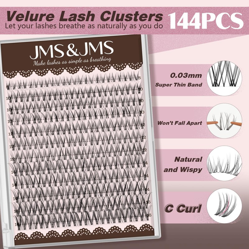 Natural Lash Clusters Wispy Eyelash Extensions Invisible Thin Band