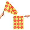 Soccer Referee Flag Set Red Yellow Cards with Notebook and