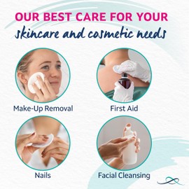 Lil-Lets Cotton Wool Oval Pads, 50 Count, Certified Organic, 100% Pure Cotton Wool, Extra Large, Soft and Absorbent, Gentle on Skin, Dermatologically Tested