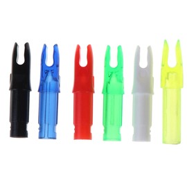 SUPVOX 6.2mm Arrow Tail Inserts 20pcs Nock Fitting Set Plastic Arrow Tails for