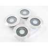 FORCETEK 4-Pack Solar Power Outdoor Stainless Steel 4 LED Step/Deck