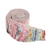 Namvo 40 Pcs Fabric Jelly Roll Set, 6.25x100cm Cotton Quilting