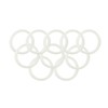 10 Pcs QiiMii White Silicon Tri clamp Gasket for Tri