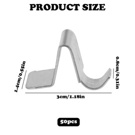 50Pcs Cabinet Shelf Clips, Shelf Support Pegs Removable Shelving Holders, Heavy Duty Metal Shelf Clips Shelf Clips Brackets, Shelf Pegs for Wood Shelves Home Kitchen Cabinet Bookshelf Accessories