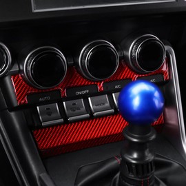 BETTERHUMZ Carbon Fiber Center Console Decor Sticker Compatible with Toyota GR86 for Subaru BRZ 2021-2024 CD Control Panel Cover Trim Car Interior Accessories