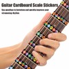 Guitar Sheet Music Stickers. Includes chart with major & minor