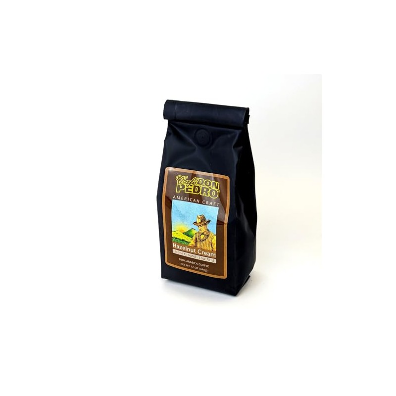 Cafe Don Pedro Hazelnut Cream Medium Roast Low-Acid Coffee Three