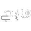 Gedotec Ski holder curved device holder garage wall holder for
