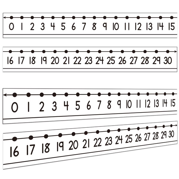 48 Pieces Number Line 0 to 30 Student Desk Number