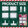 Orapink Christmas Cookie Cutters, 4-Piece 3D Merry Christmas Plastic Cookie