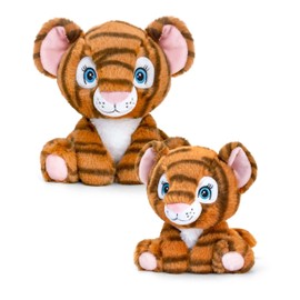 Deluxe Paws Adoptable World Eco Plush, 100% Recycled Soft Toys (Tiger)