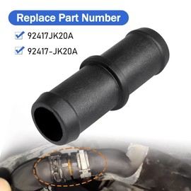 Panwarmoll Heater Hose Connector Fitting Adapter Compatible with NISSAN 370Z for Infiniti G35 G37 QX50 Q60 Q70 M35 M37 Replace# 92417JK20A 92417-JK20A Engine Heater Inlet Hose Assembly 92417 JK20A