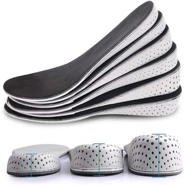 ericotry 1Pair Shock-Absorbing Height Increasing Shoe Insole Invisible Shoe Lifts