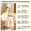 5 Inch White Ceramic Bud Vase with Narrow Neck