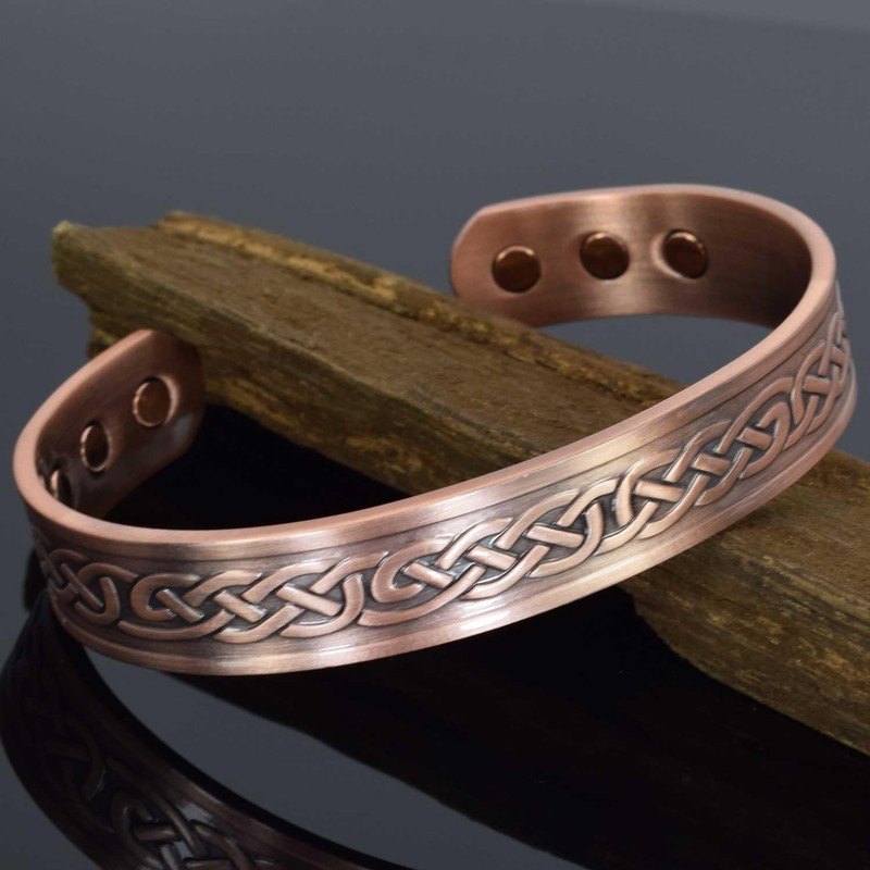 Holistic Magnets Copper Magnetic Bracelet Men's Women's Celtic Bangle Copper