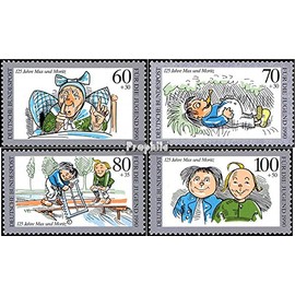 BRD (BR.Deutschland) 1455-1458 (kompl.Ausgabe) postfrisch ** MNH 1990 Max und Moritz - Wilhelm Busch (Briefmarken für Sammler) Malerei