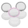 PACKOVE 3pcs Travel Powder Puff Holder Case with Soft Flocked